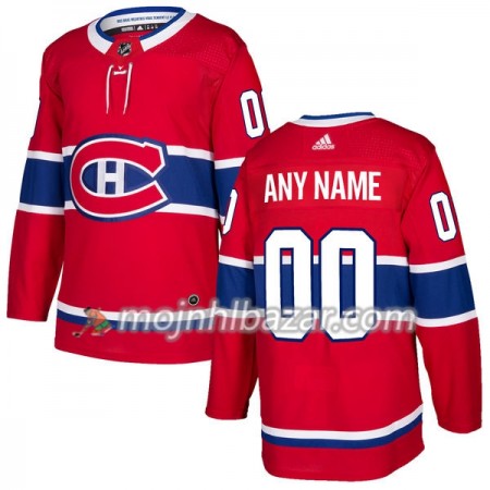 Dresovi Montreal Canadiens Custom Adidas 2017-2018 Crvena Authentic - Muške